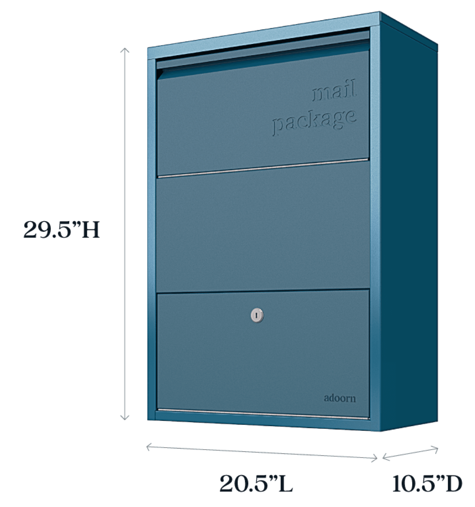 Enjoy extra large capacity to receive mail + packages