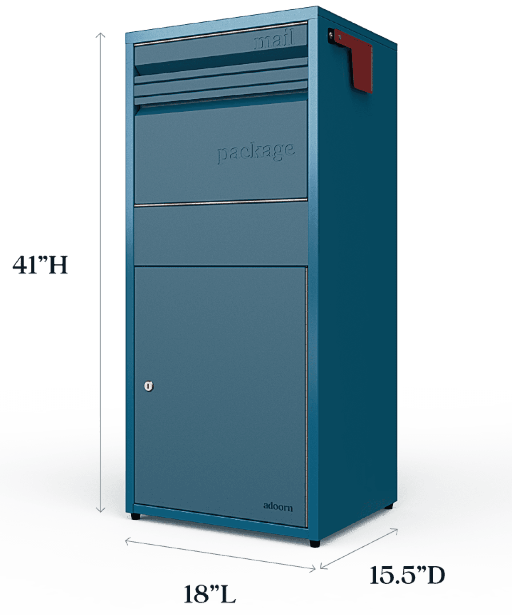 Large Capacity Receives Mail + Packages